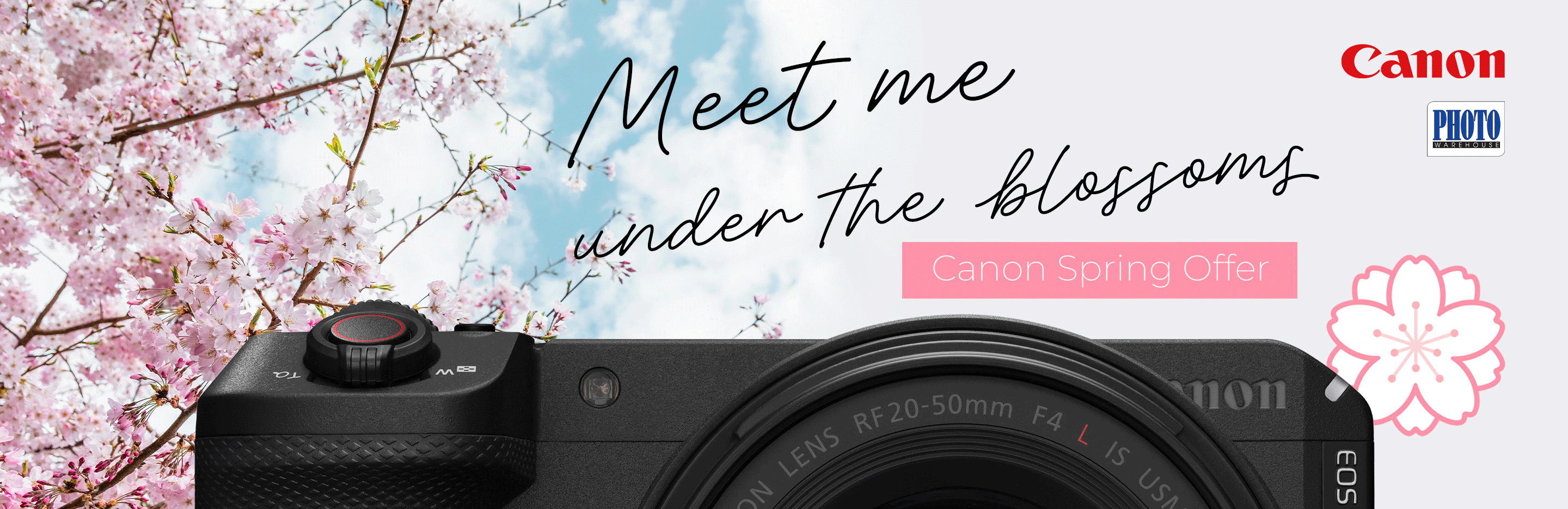 Banner for Canon Spring Offer