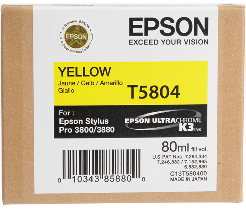 Epson 3800/3880 K3 80ml Ink Yellow - Best Available Image
