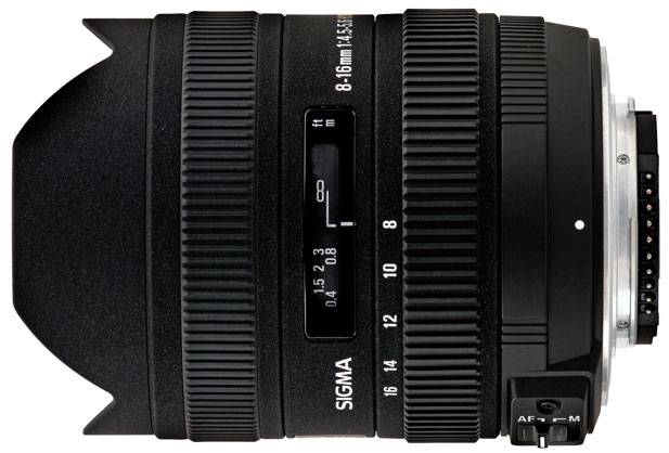 SIGMA AF 8-16mm f4.5-5.6 DC HSM EOS Canon mount