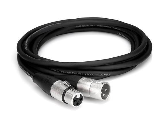 Hosa 15ft XLR3F to XLR3M audio cable