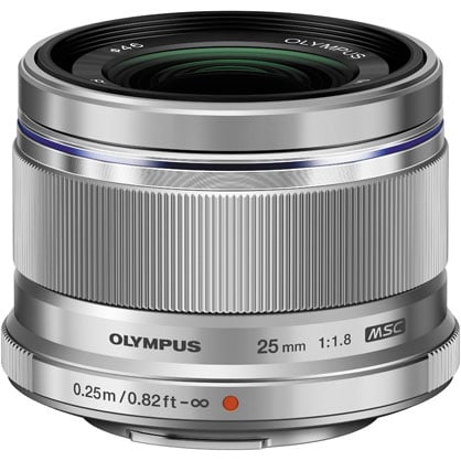 OLYMPUS AF 25mm f1.8 Prime lens - Silver - Best Available Image