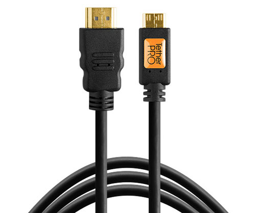 TetherPro HDMI Mini Cable to HDMI 15 feet (4.6m)