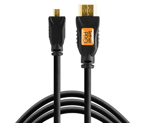 TetherPro HDMI Micro to HDMI Cable 10 feet BLACK