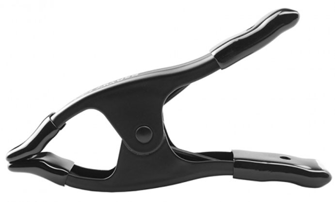 Tether Tools  2 in 1 Rock Solid A Spring Clamp Black