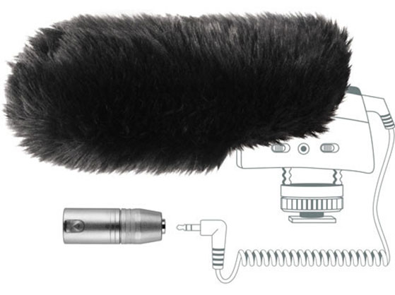 Sennheiser MZW400 Wind-muff and XLR Adapter Kit for the MKE400 - Best Available Image