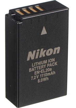 Nikon EN-EL20a Battery (7.2V, 1110mAh)