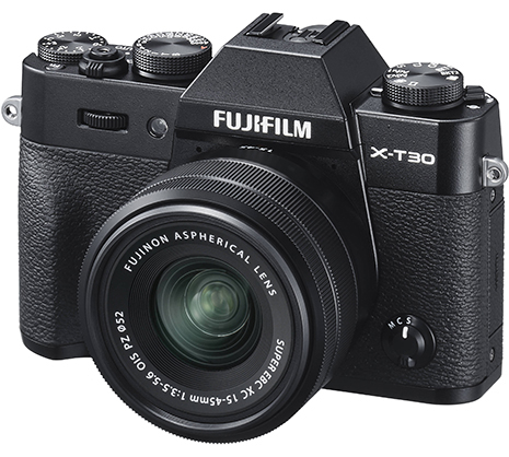 FUJIFILM X-T30 Mirrorless Digital Camera with 15-45mm Lens (Black)