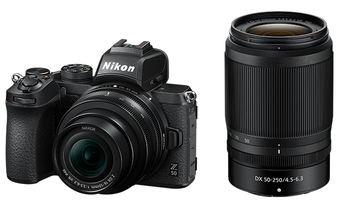 Nikon Z50 Body 16-50mm + DX 50-250mm kit - Best Available Image