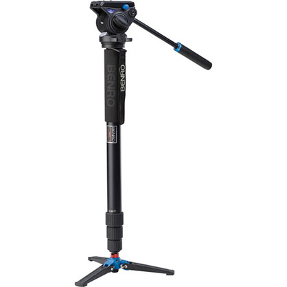 Best image for Benro A48TDS4 Series 4 Aluminum Monopod with 3-Leg Locking Base  &  S4 Video Head