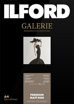 Ilford Galerie Premium Duo Matt (200gsm) 8.3x11.7" A4 50 Sheets IGPMD - Best Available Image