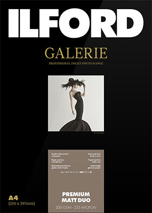 Ilford Galerie Premium Duo Matt (200gsm) 8.3x11.7" A4 50 Sheets IGPMD