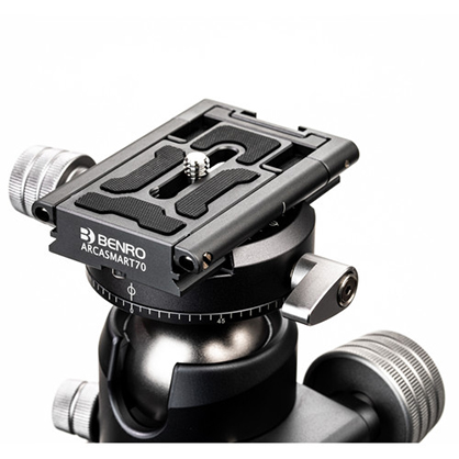 1017020_A.jpg - Benro 70mm Arca-Swiss Plate with Smartphone Adapter - Image 1