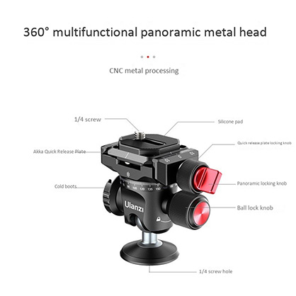 1018820_C.jpg - Ulanzi 360 Panoramic Metal Ball Head - Image 3