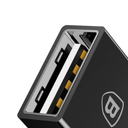 1018850_C.jpg - BASEUS USB-C To USB Exquisite 2.4A Adapter Black