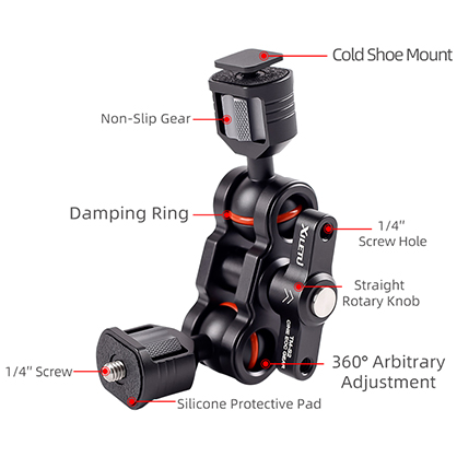 XILETU TM-S2 Magic Arm with Cold Shoe Mount - Best Available Image