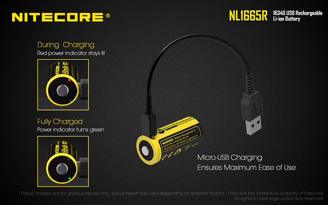 1019880_A.jpg - Nitecore NL1665R 650mAh Micro-USB rechargeable 16340 Li-ion Battery