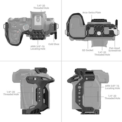 1019920_B.jpg - SmallRig Black Mamba Camera Cage for Canon EOS R7 4003 - Image 2