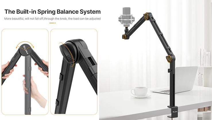 1020210_C.jpg - Ulanzi LS24 Desktop Three-Section Microphone Boom Arm - Image 3