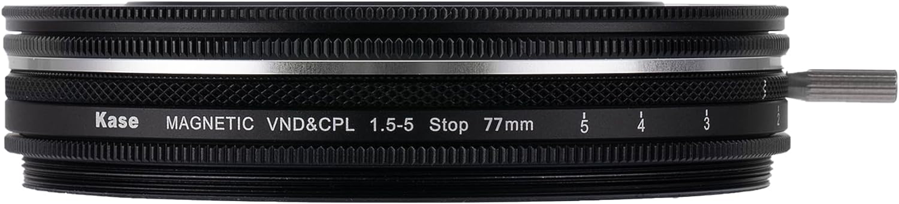 1021500_A.jpg - Kase Magnetic Circular Filter Video Kit 77mm VND-CPL 1.5-5 / Black Mist