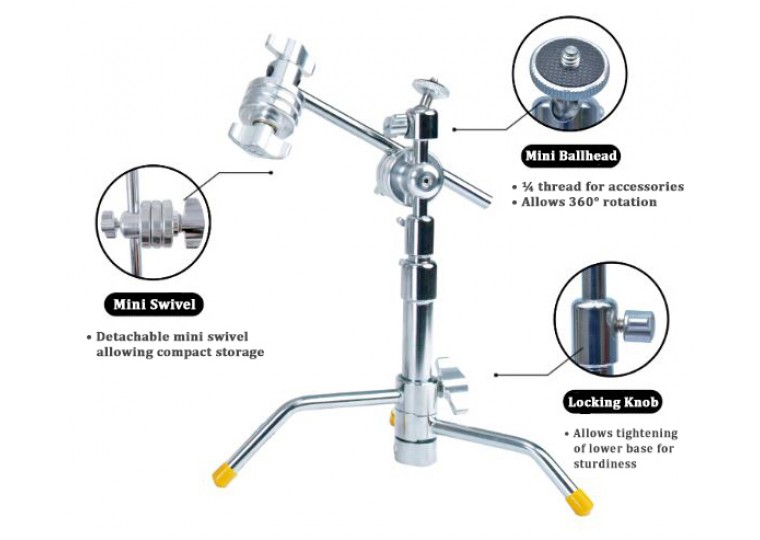 1021850_B.jpg - Krane Mini Pocket C-Stand for phone and compact cameras - Image 2