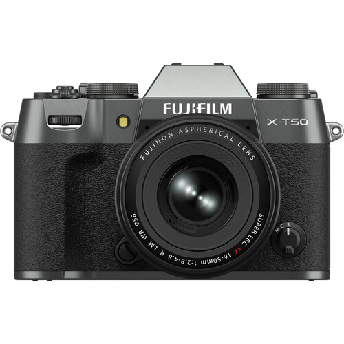 FUJIFILM X-T50 Mirrorless Camera + XF 16-50mm f/2.8-4.8 Lens (Charcoal Silver)