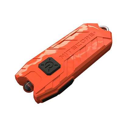 Nitecore TUBE v2 55 Lumen Rechargeable Keychain Flashlight - Orange - Best Available Image