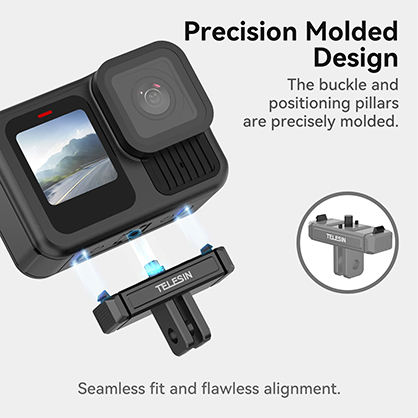 1024830_B.jpg - Telesin Magnetic Latch Mount Adapter for GoPro Hero 13 Black - Image 2