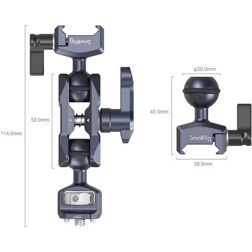1024950_A.jpg - SmallRig Magic Arm with Dual Ball Heads (1/4"-20 Screw and NATO Clamp) 3875 - Image 1