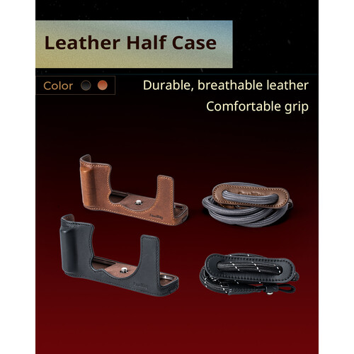 1025220_B.jpg - SmallRig Leather Half Case Kit for FUJIFILM X-E5 (Black) 5450 - Image 2