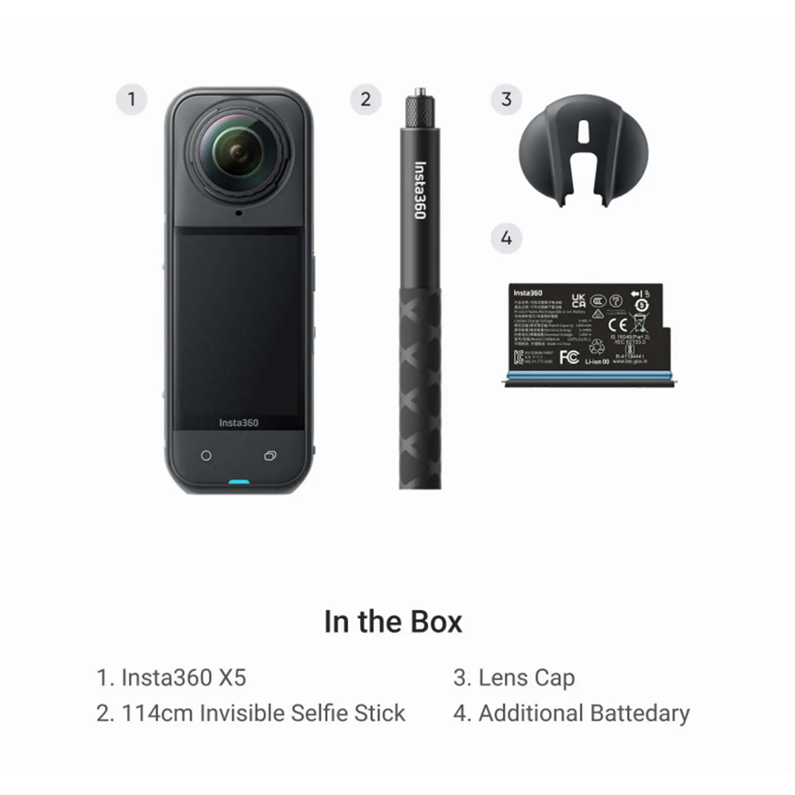 Insta360 X5 360 8K Camera Starter Bundle - Best Available Image