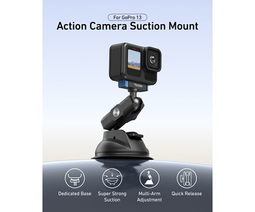 Telesin Power Suction Cup Mount for HERO13 - Best Available Image