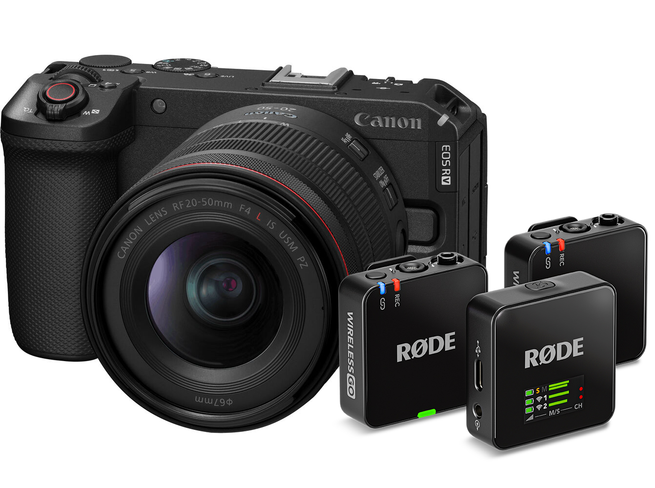Best image for Canon EOS R6 V Mirrorless Camera with 20-50mm f/4 Lens + Bonus RODE GO III Mic