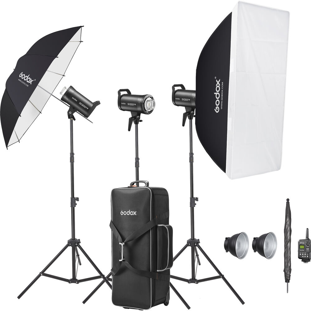 Best image for Godox SK300III-V Studio Flash Monolight (3-Light Kit)