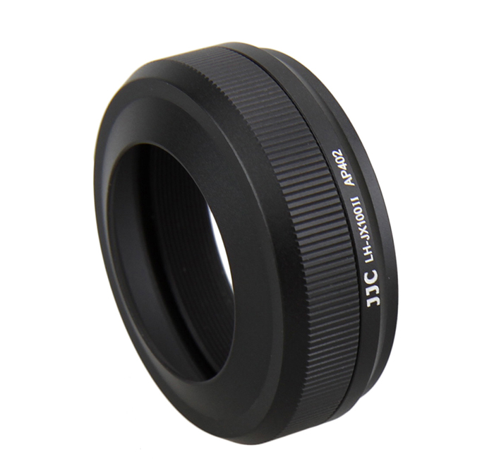 1026830_A.jpg - JJC Round Lens Hood for Fujifilm Fuji X100 VI Black - Image 1