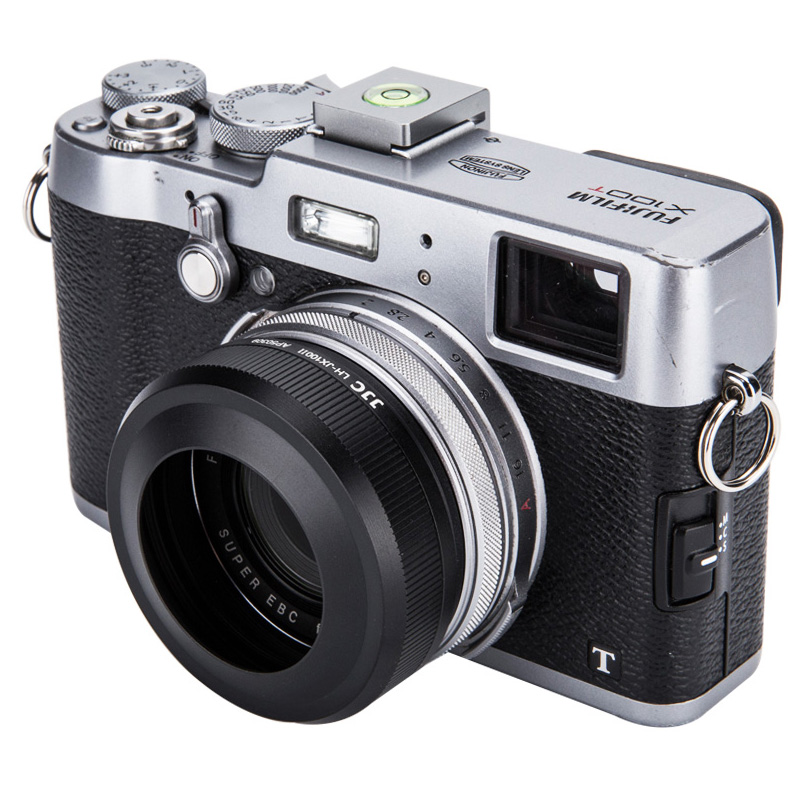 1026830_C.jpg - JJC Round Lens Hood for Fujifilm Fuji X100 VI Black - Image 3