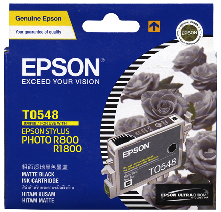 Epson T0548 Matte Black Ink for R800/R1800 - Best Available Image