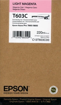 Epson 7800/9800 K3 Ultra-Chrome Pigment Ink Light Magenta (220ml) - Best Available Image