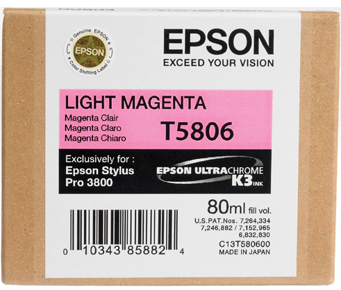 Epson T5806 3800K3 80ml Ink Light Mag
