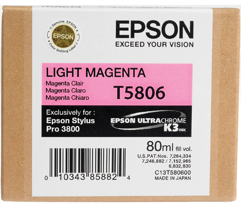 Best image for Epson T5806 3800K3 80ml Ink Light Mag