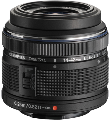 OLYMPUS AF 14-42mm F3.5-5.6  M-ZUIKO STD LENS Black - Best Available Image