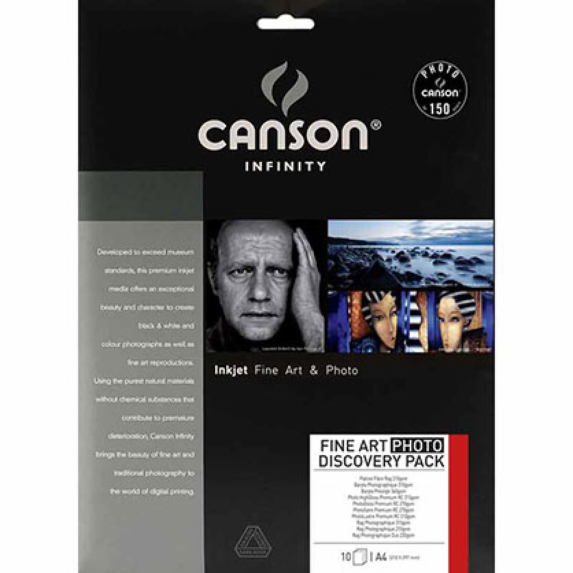 Canson Infinity Discovery Pack - Fine Art  Photo (10 sheets)
