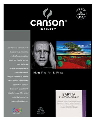 Canson Baryta Photographique 310g A3+ x 25 sheets