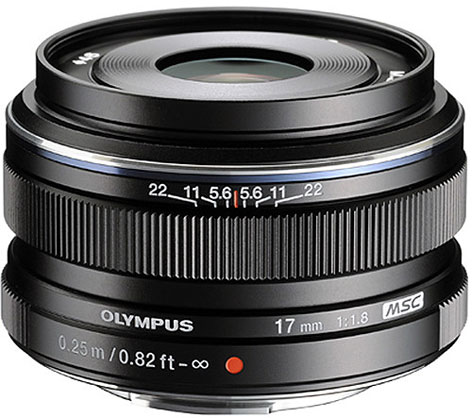 Olympus 17mm f1.8 Metal Lens Black - Best Available Image