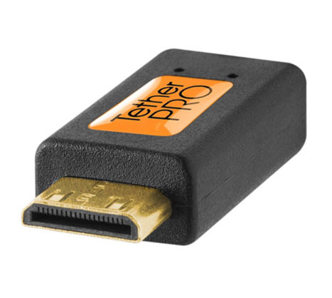 1010801_A.jpg - TetherPro HDMI Mini Cable to HDMI 3 feet BLACK - Image 1