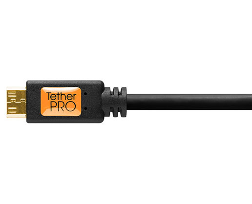 1010801_B.jpg - TetherPro HDMI Mini Cable to HDMI 3 feet BLACK - Image 2