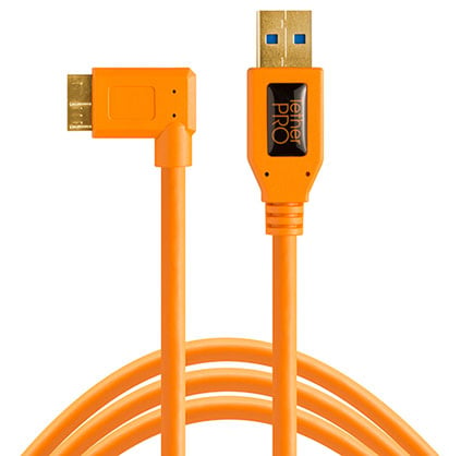 TetherPro USB 3.0 SuperSpeed Micro-B Right Angle Cable 4.6m