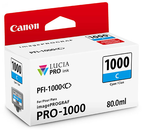 Canon PFI1000C Cyan Ink Prograf 1000