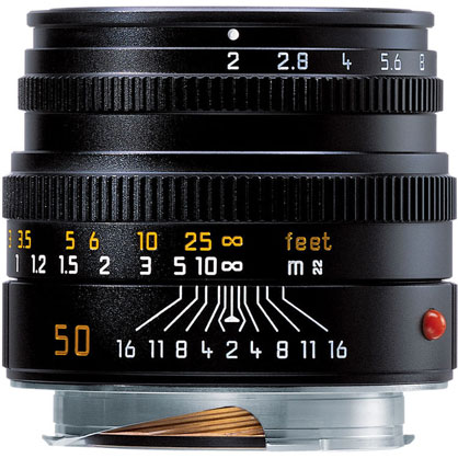 Leica Summicron-M 50mm f/2 Lens Black