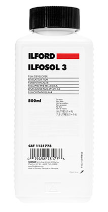 Ilford Ilfosol 3 Film Black and White Developer 500ml
