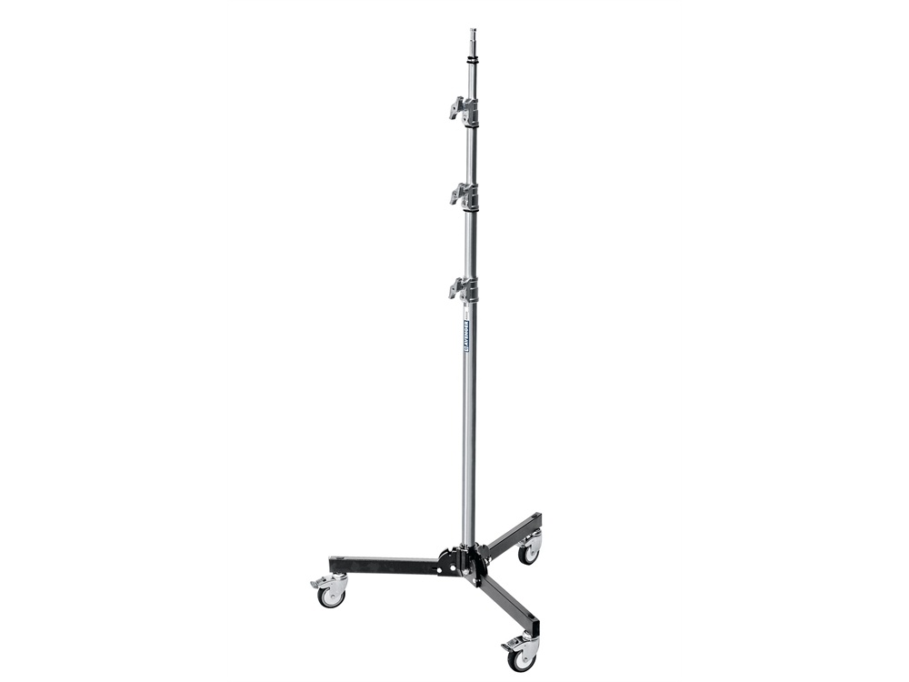 Avenger Roller 33 Folding Base Stand with Braked Wheels (Chrome/Black, 10.8&’) - Best Available Image